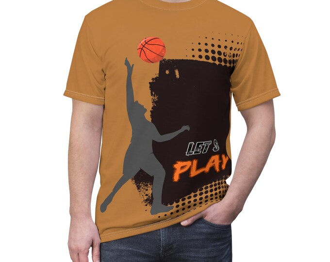 Basketball Unisex Tee - Let's Play, Sporty T-Shirt for Athletes, Gifts for Sports Lovers, Casual Wear, Summer Style, Game Day