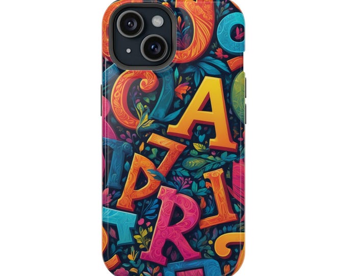 Colorful Floral Magnetic Tough Cases - Vibrant Phone Protection, Gift for Nature Lovers, Custom Case, Eco-Friendly Design, Phone Accessories