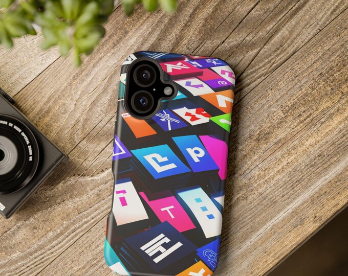 PAPAColorful Magnetic Phone Cases - Durable & Stylish Accessories for Phone Protection, Gift for Tech Lovers, Unique Design, Customizable