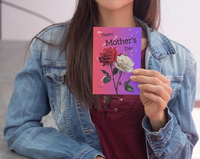 PAPAFloral Mother's Day Postcard Bundle, Greeting Cards for Mom, Handmade Greetings, Unique Postcards, Special Occasion Cards