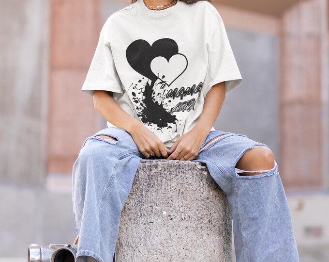 PAPAPlayful Love Balloon Tee | Unisex Cotton T-Shirt of the mothers Day, Couples Gift, Casual Wear, Birthday, Fun Fashion