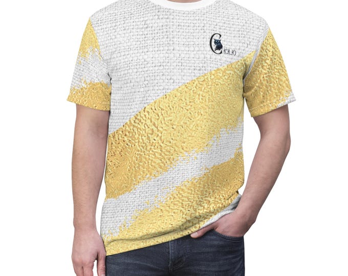 PAPAStylish Unisex Tee with Gold Stripes, Trendy Summer Shirt, Casual Wear, Great for Birthdays, Gift for Friends and Family