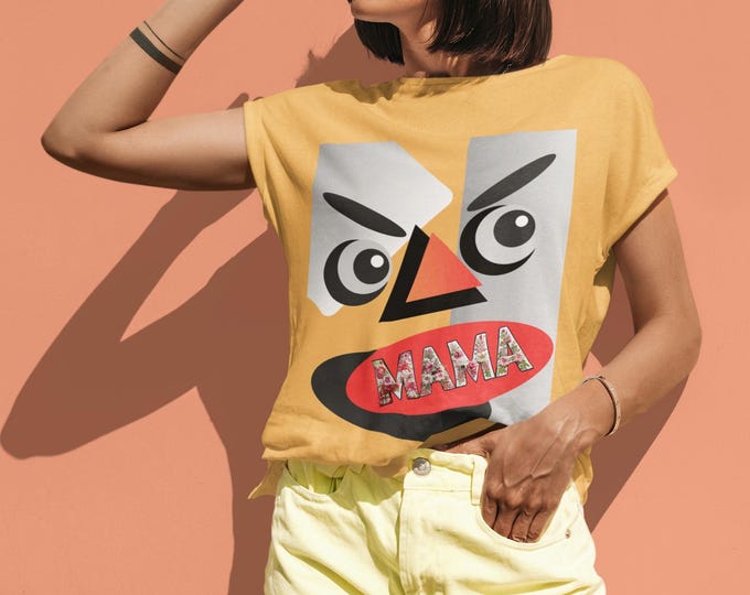 PAPAFunny Mama Graphic Tee, Perfect for Moms, Gifts for Mother's Day, Casual Wear, Birthday Present, Unique Gift Idea