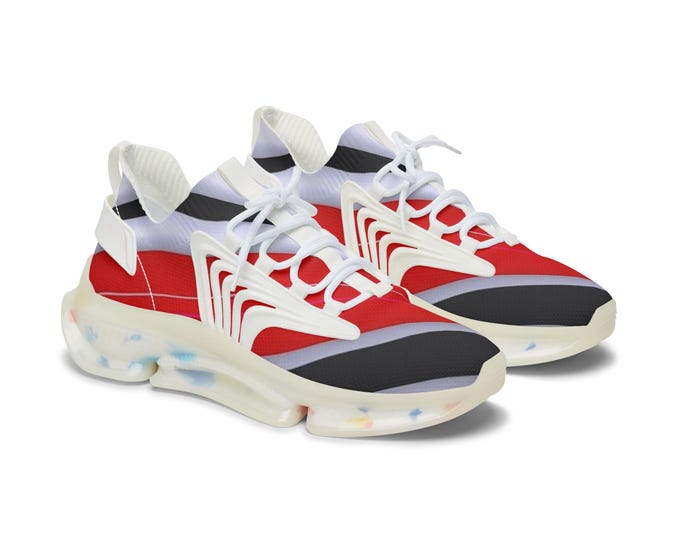 PAPATrendy Women's Mesh Sneakers, Stylish Athletic Shoes, Casual Sneakers, Colorful Running Shoes, Comfortable Fashion Footwear