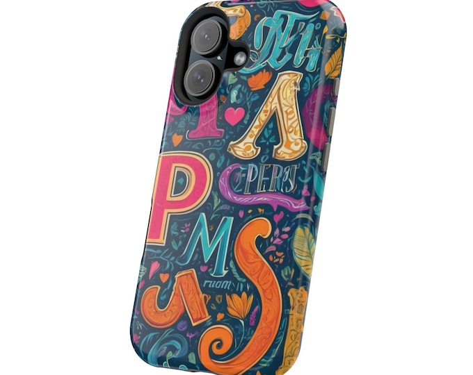 Colorful Artistic Magnetic Phone Case, Vibrant Phone Cover, Unique Gift for Teens, Customizable Phone Accessory, Perfect for Birthdays, Fun