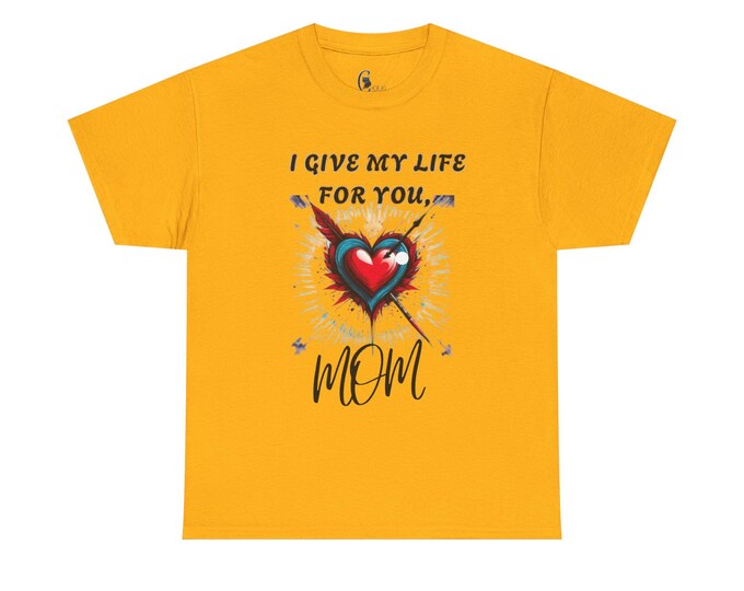 PAPAHeartfelt Mom Tee - Perfect Gift for Mother's Day, Birthday, Casual Wear, Keepsake, Unisex Heavy Cotton T-Shirt