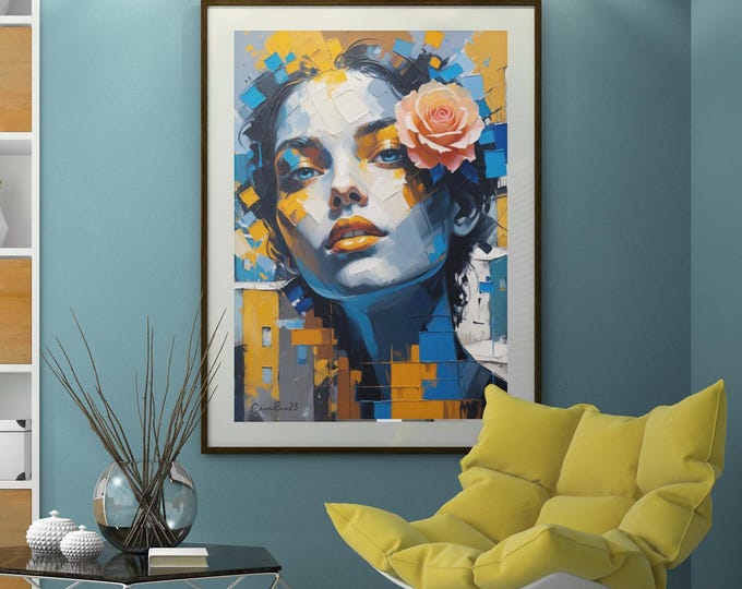 Matte Canvas, Framed (Multi-color)