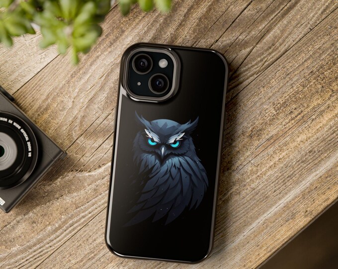 PAPAOwl Magnetic Tough Case, Phone Protection, Unique Gift, Owl Lover Accessory, Wildlife Lover Gift, Geeky Phone Cover