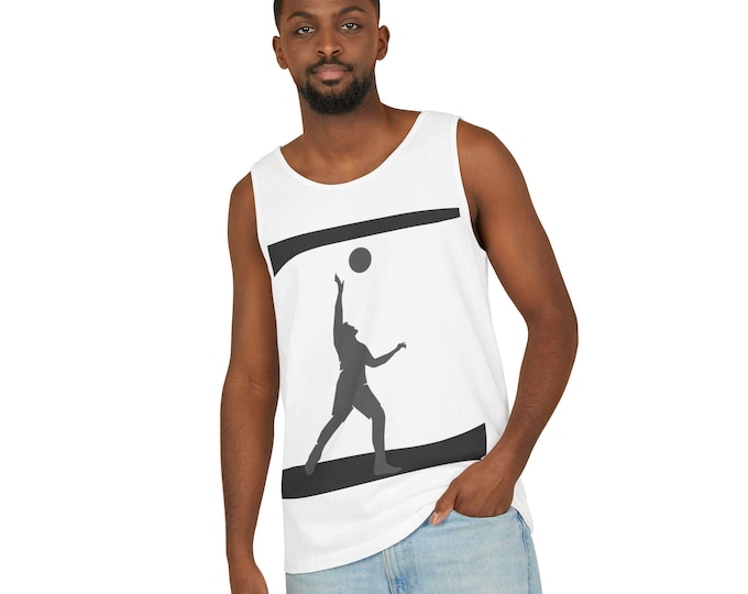 Basketball Silhouette Tank Top, Unisex Athletic Shirt, Sportswear for Summer, Workout Gear, Gift for Basketball Lovers