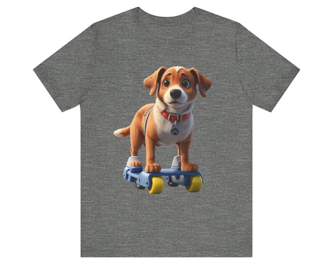 Playful Dog T-Shirt for Animal Lovers, Cute Pet Tee, Gift for Dog Owners, Casual Graphic Tee, Birthday Gift, Fun Summer Shirt
