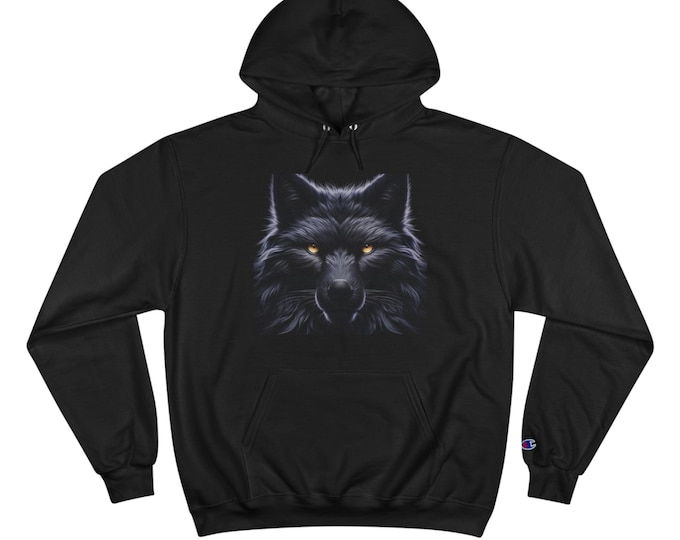 Wolf Spirit Champion Hoodie - Cozy Casual Wear, Unique Gift for Animal Lovers, Best for Hiking and Outdoor Adventures, Birthday, Christmas