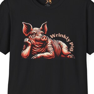 Wrinkly Pig Shirt Gross Pig T-Shirt Weirdcore Strange Wacky Funny T Shirt Pig Lover Tee