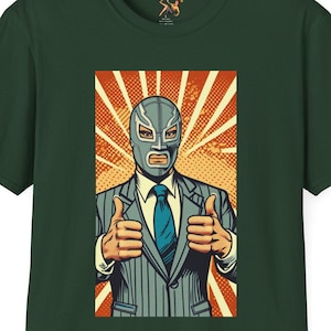 Retro Luchador T-Shirt: Vintage Wrestling Fan Gift