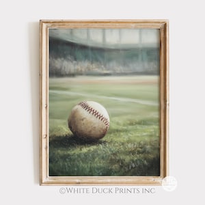 Vintage Baseball Print Boys Room Sports Nursery Wall Art Baseball Poster Printable Sports Decor for Kids Room, Sports Themed Nursery Art