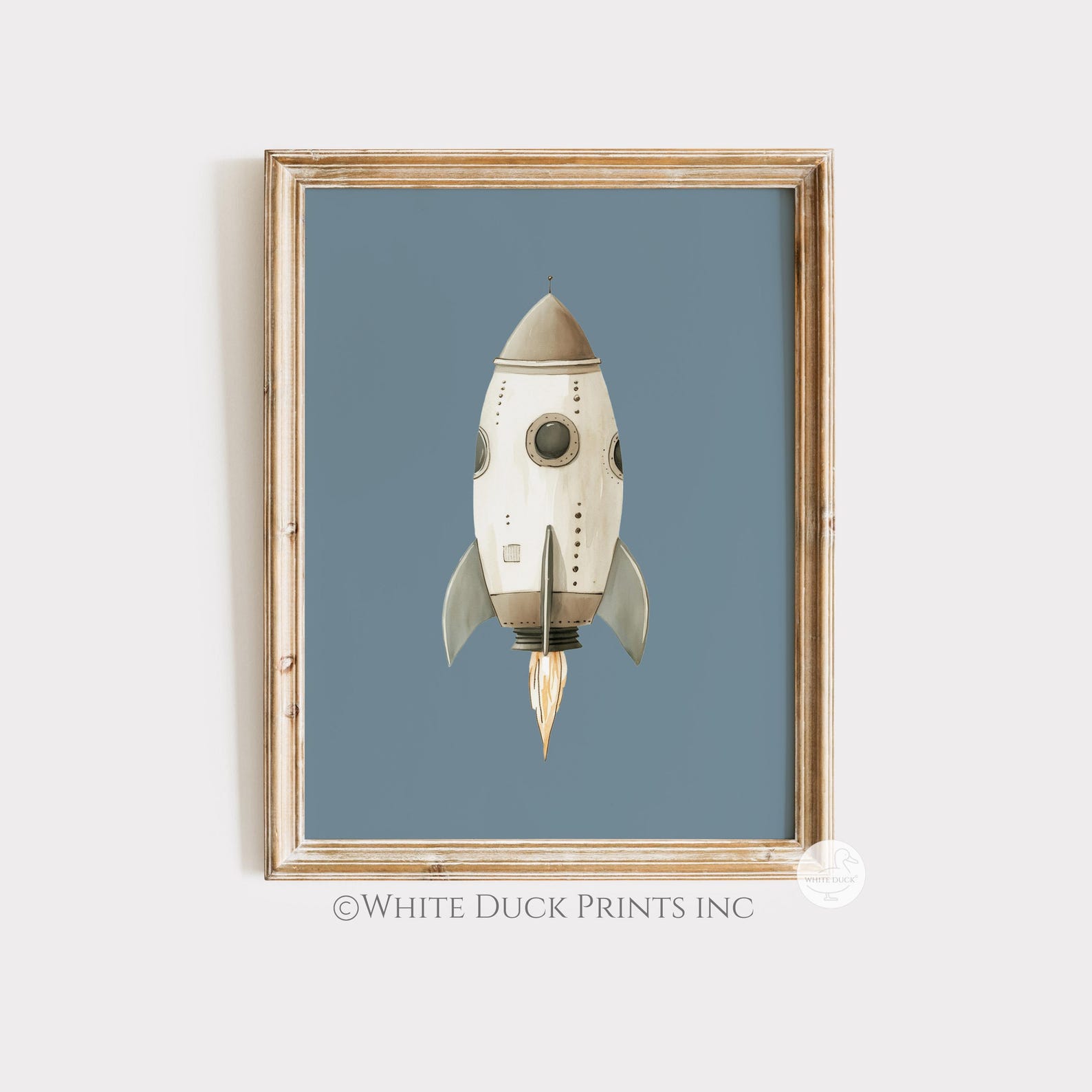 Outer Space Nursery Wall Art Set of 6 Kids Room Space Prints Rocket ...