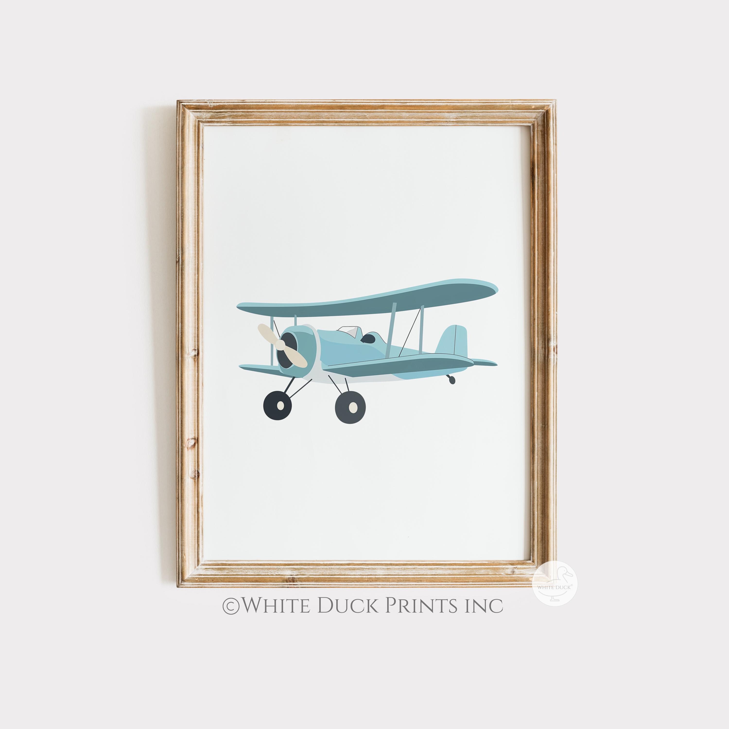 Vintage Airplane Nursery Art Set of 3 Watercolor Plane Prints Aviation ...