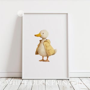 Set of 3 Duck Nursery Wall Art | Yellow Nursery Decor | Gender Neutral ...