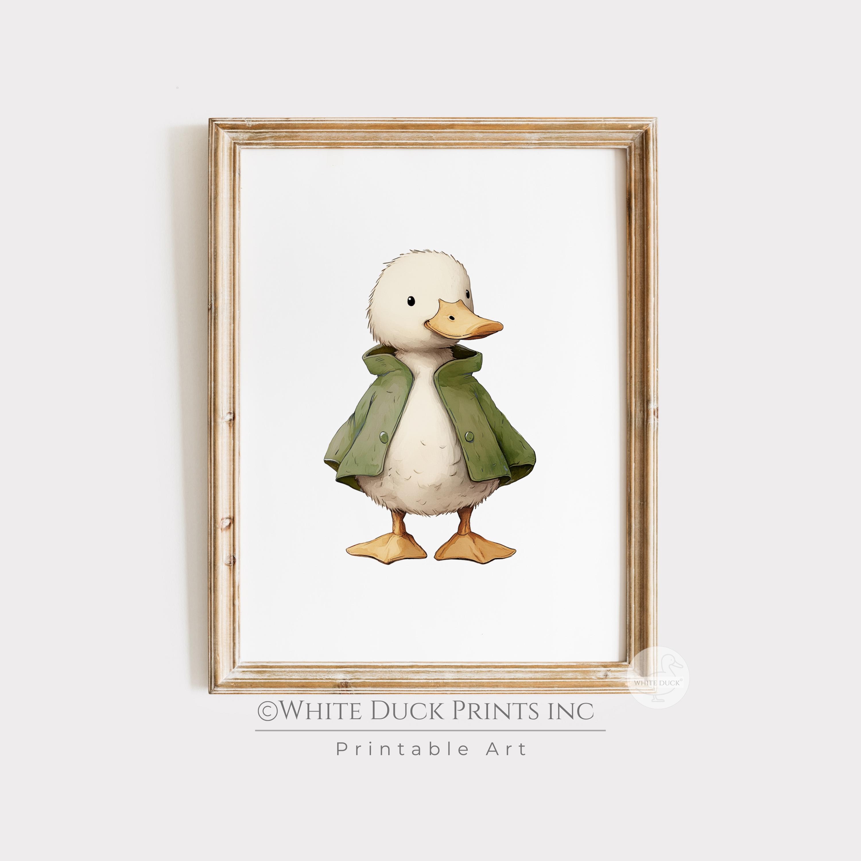 Set of 3 Duck Nursery Wall Art | Army Green Nursery Decor | Boy Room ...