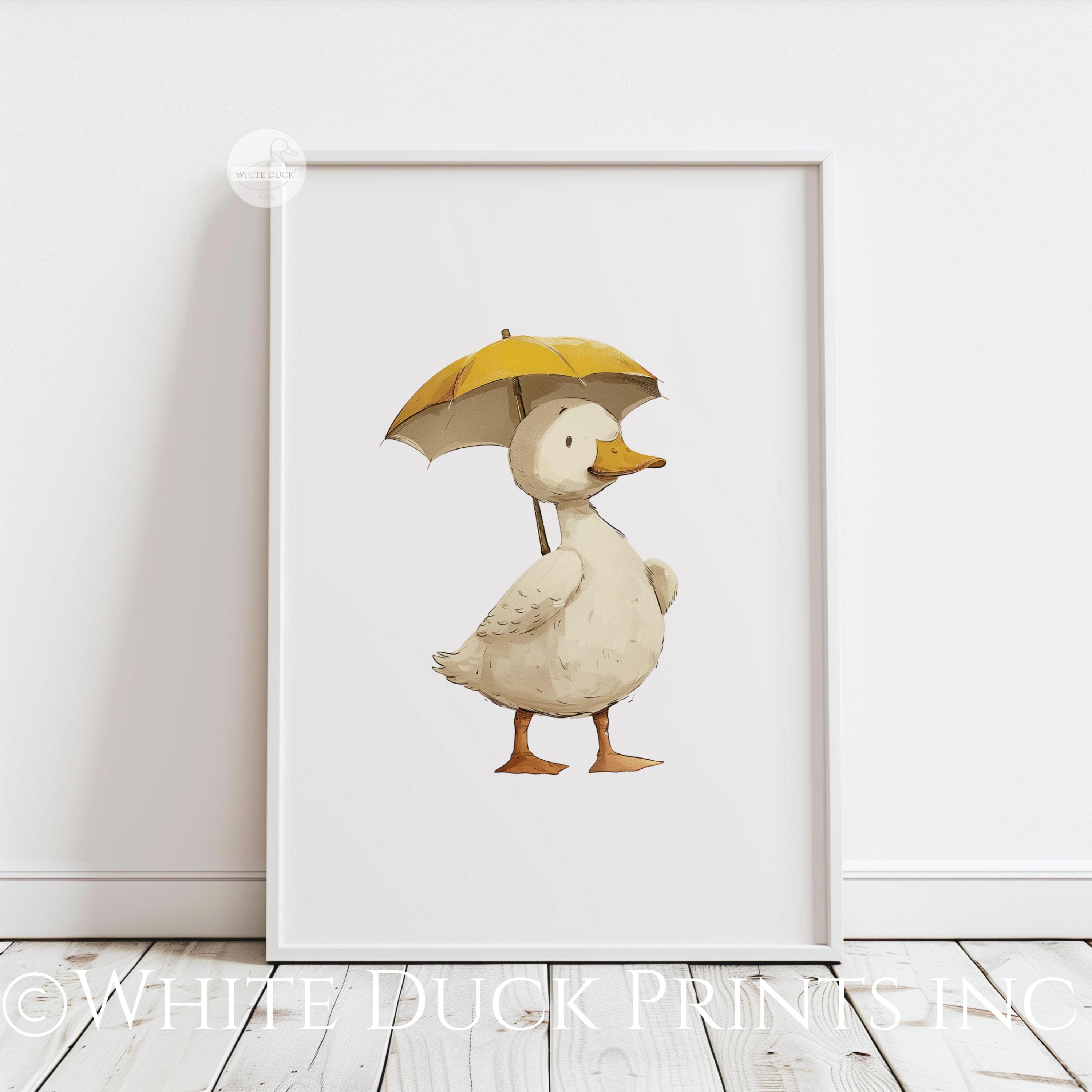 Set of 3 Duck Nursery Wall Art | Yellow Nursery Decor | Gender Neutral ...