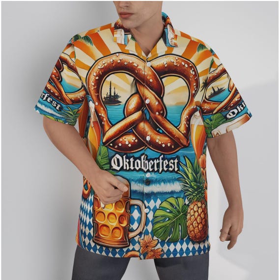 Oktoberfest Hawaiian Shirt, Mens Oktoberfest Shirt, Oktoberfest tshirt, Mens Oktoberfest Costume, Aloha Hawaiians Athletic, Hawaiian Shirts