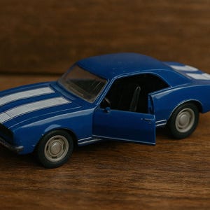 Vintage Cuisval 1:43 Die-Cast Car – Made in Spain – Blue Ford Mustang Style – Collectible Toy voiture miniature