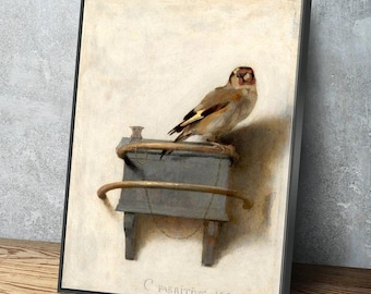 カレル・ファブリティウス - ゴシキヒワ（1654） - クラシック絵画写真