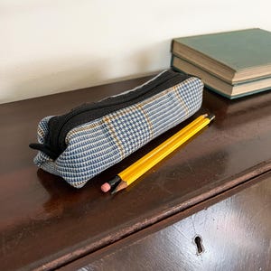 Wooly Plaid Pencil/Cosmetics Case.. Pouchy pouch for necessities or frivolities