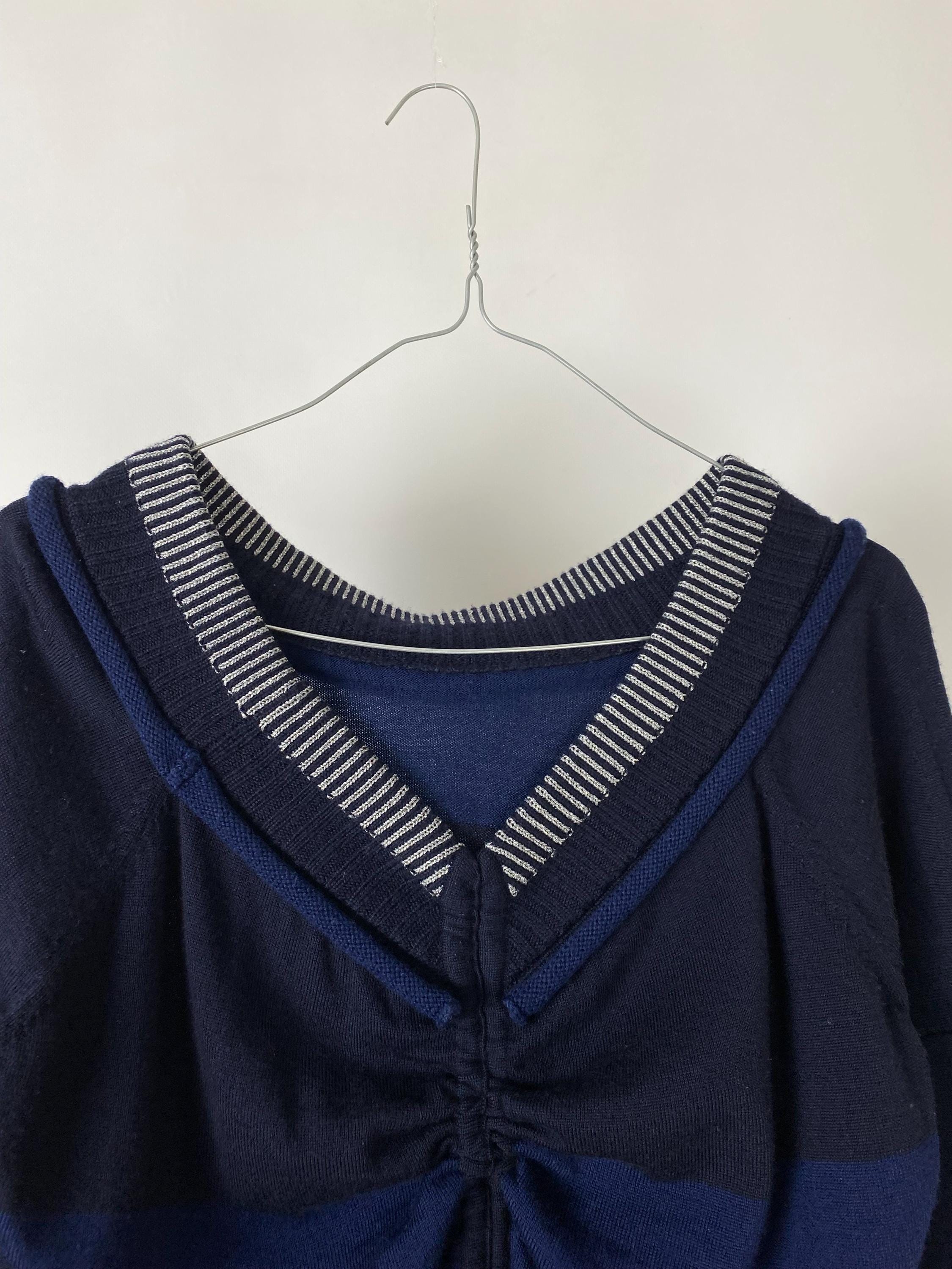 トップス 00s Marithe + Francois Girbaud cardigan Marithe Francois Girbaud Drawstring Asymmetrical Wool