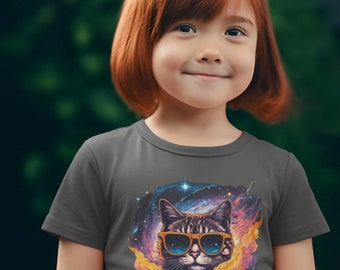 Chat galaxie - T-shirt pour tout-petit