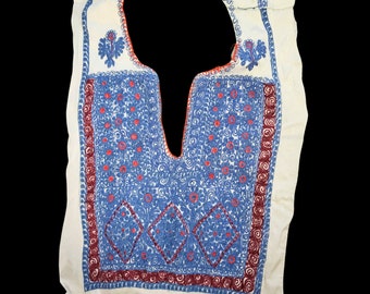 A Piece of embroidery cut from a Palestinian thobe