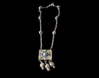 Amazigh necklace Hirz-North African craft-berber jewlery-berber necklace-kabyle necklace