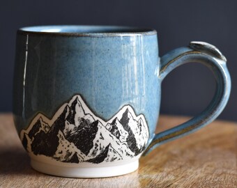 Blue Mountain Mug, Handmade Pottery