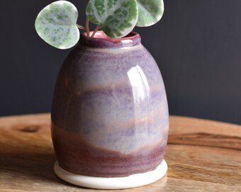 Handmade Bud vase, Purple