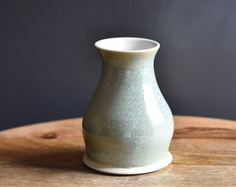 Handmade Bud vase, Green