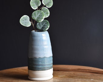 Handmade Bud vase, Blue