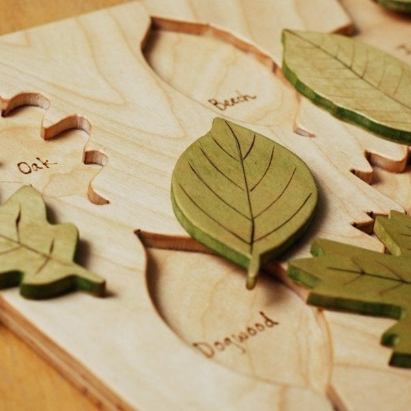 Wooden Leaf Puzzle - Ecofriendly Toy