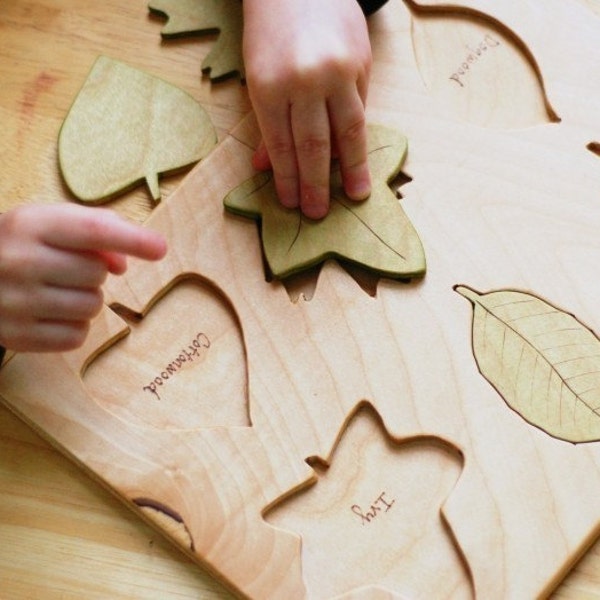 Wooden Leaf Puzzle