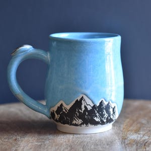 Blue Mountain Mug, Handmade Pottery