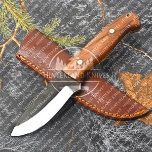 Handmade Stainless Steel Bushcraft with sheaths | FULTANG Skinning knife | Camping | Hunting | Outdoor | Survival | Gift for Men/BF