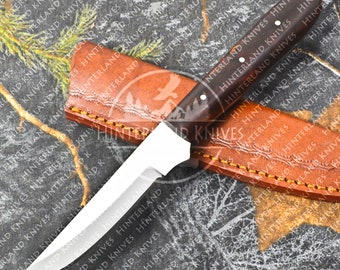 Handmade Stainless Steel Filet knife with sheaths | FULTANG Skinning knife | Camping | Hunting | Outdoor | Survival | Gift for Men/BF