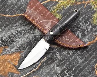 Handmade Stainless Steel Skinning knife with sheath | FULTANG Skinning knife | Camping | Hunting | Outdoor | Survival | Gift for Men/BF