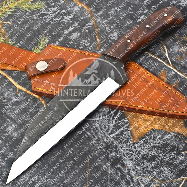 Hand Forged Seax Knife with Sheath | Modren FULLTANG viking knife | Camping | Bushcraft | Outdoors | Hunting | Gift for BF/Men
