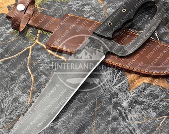 Handmade Highcatbon steel Bowie knife with Leather Sheath | Custom Hunting knife | Bushcraft | Survival | Outdoors |Gift for Men/Bf