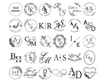 Custom Wedding Embosser Stamp, Personalized Monogram Embosser, Custom Initials Embosser, Envelope and Invitation Embosser, Napkin Embosser