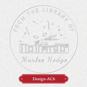 Buch Prägemaschine personalisiert | Benutzerdefinierte Buchstempel | Bibliothek Präger | Aus der Bibliothek von | Buchliebhaber Geschenk | Geburtstagsgeschenk | Weihnachtsgeschenk