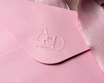 Custom Wedding Embosser Stamp | Personalized Monogram Embosser | Custom Initials Embosser | Invitation Embosser Stamp | Napkin Embosser
