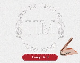 Personalized Book Embosser/Custom Book Embosser/From The Library Of Book Embosser/Library Embosser/Ex libris Embosser Stamp/Easter Gifts
