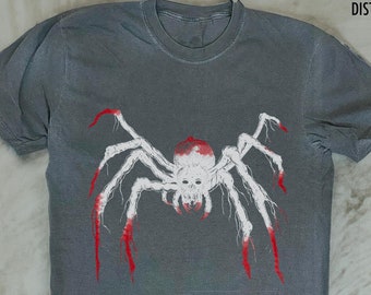 Spider Shirt, Vintage Retro Gym Shirt, Pump Cover Spider Shirt, Spider Oversize Washed Shirt, Retro Hero Graphic T Shirt, Gothic Shirt Gift