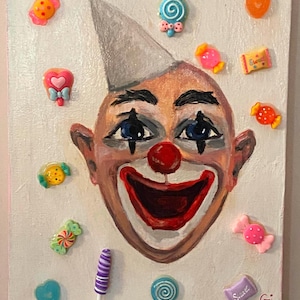 Candy clown painting