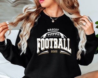 Personalized Football Sweatshirt, Custom Football Team Name and Number Sweat, Football Team Sweat, Game Day Sweater, Football Season Sweater